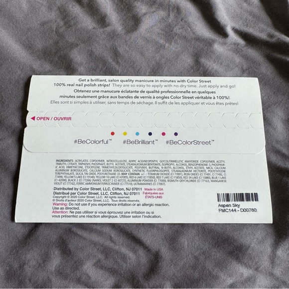 *Retired* Color Street: Aspen Sky | Pale Pastel Periwinkle Blue Spring Winter - Picture 4 of 12